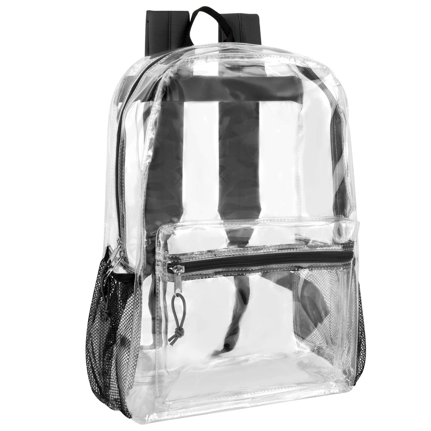 Customizable Clear BackPacks Black Strap